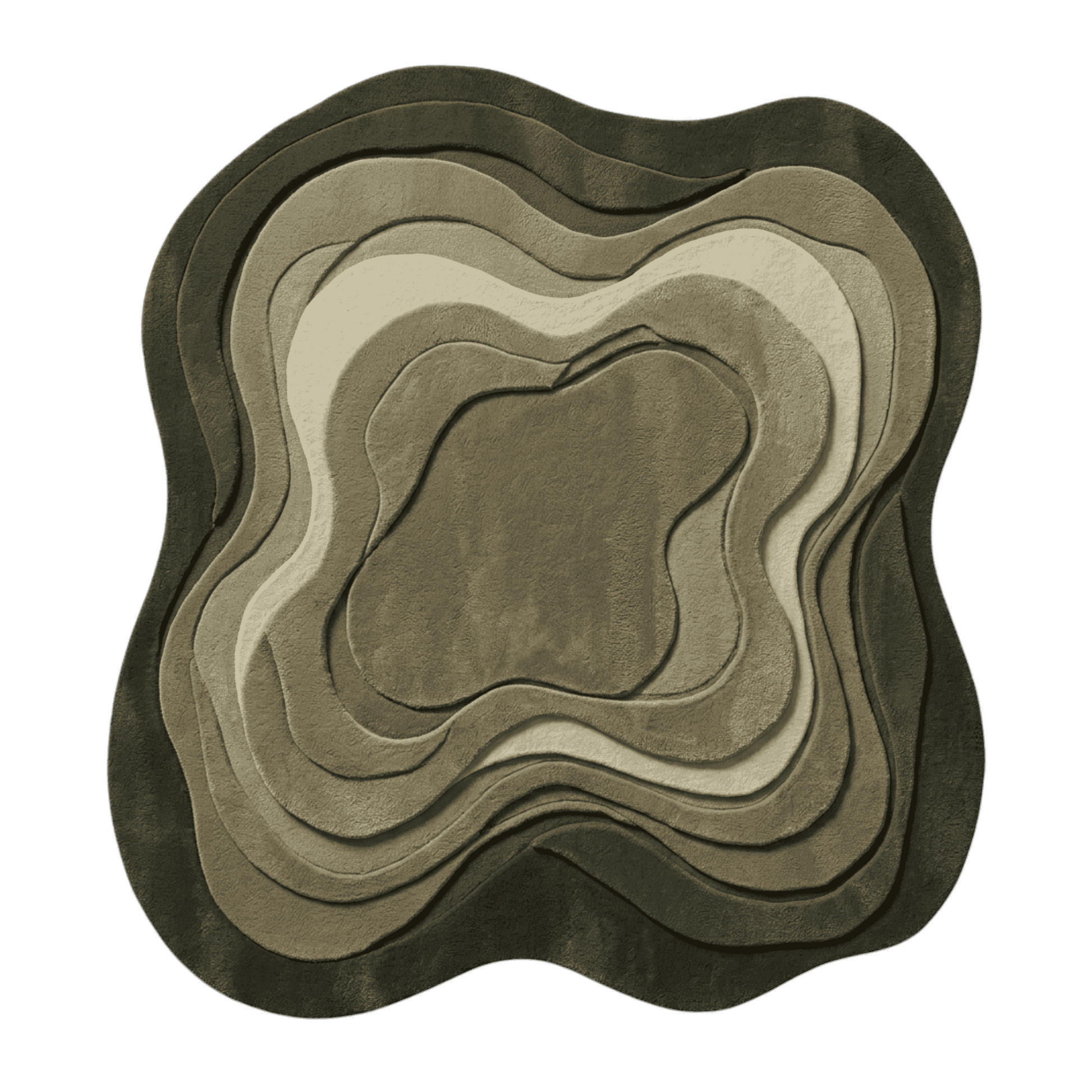 green carving rug
