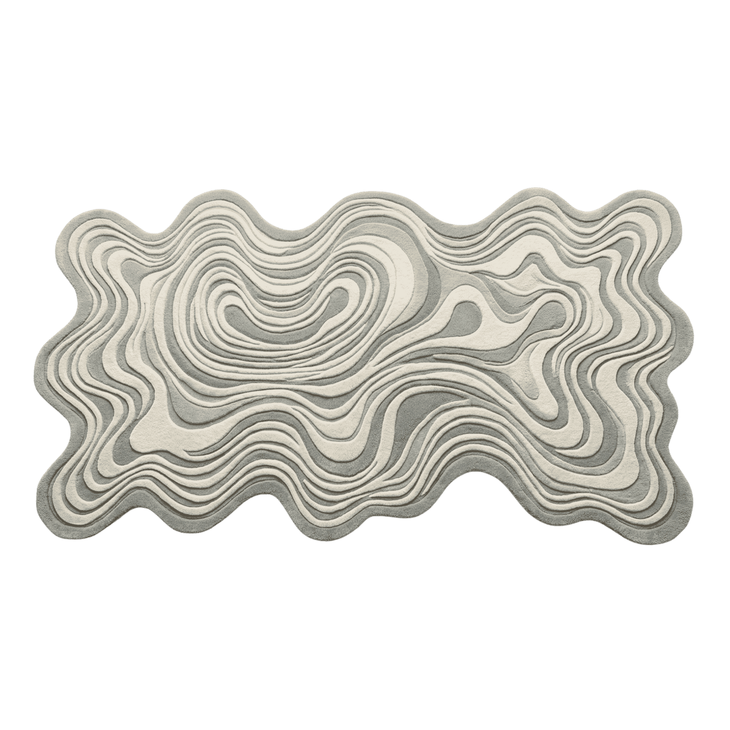 Wavy line pattern  rug 